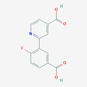 molecular formula C13H8FNO4 B6391677 MFCD18317914 CAS No. 1261925-33-0