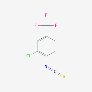 molecular formula C8H3ClF3NS B063917 2-氯-1-异硫氰酸酯-4-(三氟甲基)苯 CAS No. 175205-38-6