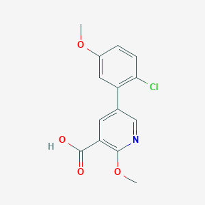 molecular formula C14H12ClNO4 B6391891 MFCD18317974 CAS No. 1261960-16-0