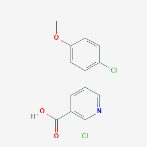 molecular formula C13H9Cl2NO3 B6391897 MFCD18317975 CAS No. 1261955-96-7