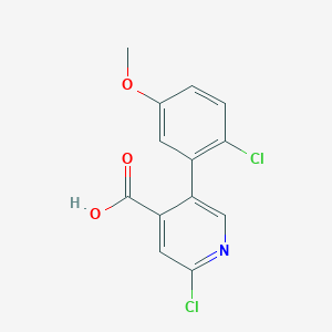 molecular formula C13H9Cl2NO3 B6391905 MFCD18317976 CAS No. 1261892-29-8