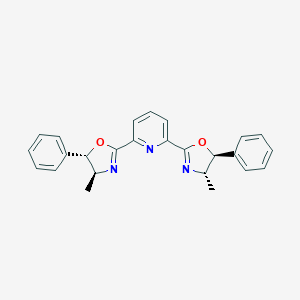 molecular formula C25H23N3O2 B063920 2,6-Bis[(4S,5S)-4-methyl-5-phenyl-2-oxazolinyl]pyridine CAS No. 185346-20-7