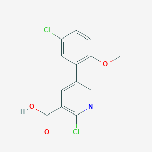molecular formula C13H9Cl2NO3 B6392070 MFCD18318022 CAS No. 1261944-20-0