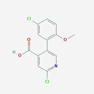 molecular formula C13H9Cl2NO3 B6392116 MFCD18318023 CAS No. 1262000-98-5