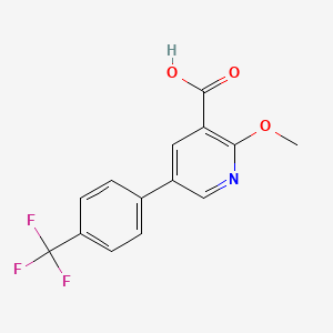 molecular formula C14H10F3NO3 B6392186 MFCD18318047 CAS No. 1261632-75-0
