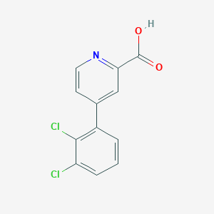 molecular formula C12H7Cl2NO2 B6392228 4-(2,3-Dichlorophenyl)picolinic acid CAS No. 1261952-07-1