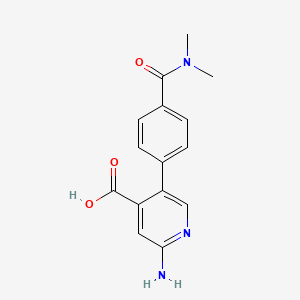 molecular formula C15H15N3O3 B6392584 MFCD18318146 CAS No. 1261956-59-5