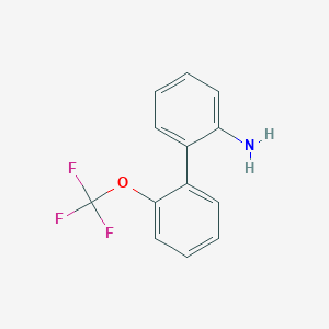 molecular formula C13H10F3NO B063930 2-[2-(Trifluoromethoxy)phenyl]aniline CAS No. 175676-54-7