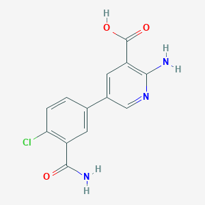 molecular formula C13H10ClN3O3 B6393217 MFCD18318283 CAS No. 1261912-85-9