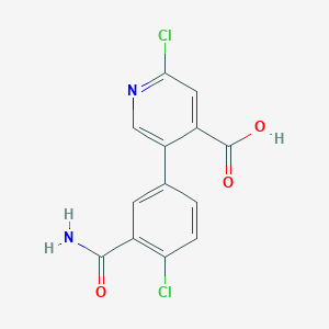 molecular formula C13H8Cl2N2O3 B6393222 MFCD18318289 CAS No. 1261960-28-4