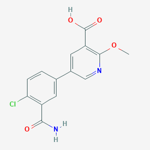 molecular formula C14H11ClN2O4 B6393227 MFCD18318287 CAS No. 1261936-67-7