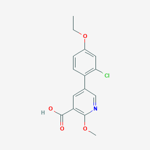 molecular formula C15H14ClNO4 B6393454 MFCD18318327 CAS No. 1261966-09-9