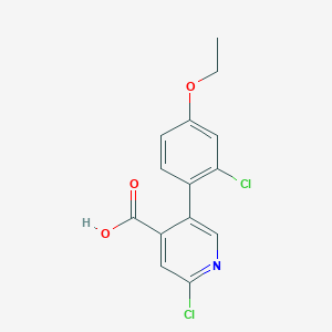 molecular formula C14H11Cl2NO3 B6393474 MFCD18318329 CAS No. 1261937-06-7