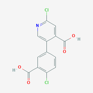molecular formula C13H7Cl2NO4 B6393538 MFCD18318346 CAS No. 1261935-05-0