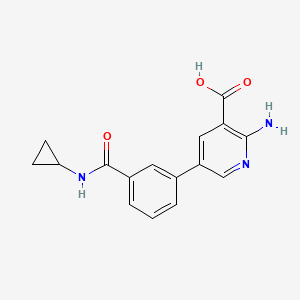 molecular formula C16H15N3O3 B6393563 MFCD18318357 CAS No. 1261920-03-9