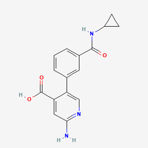 molecular formula C16H15N3O3 B6393586 MFCD18318356 CAS No. 1261933-64-5