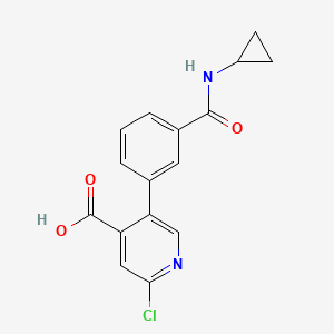 molecular formula C16H13ClN2O3 B6393598 MFCD18318363 CAS No. 1261935-15-2