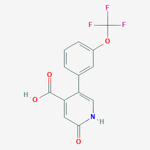 molecular formula C13H8F3NO4 B6393632 MFCD18318367 CAS No. 1261839-27-3