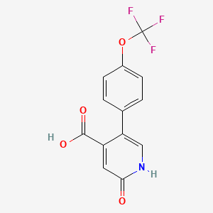 molecular formula C13H8F3NO4 B6393655 MFCD18318376 CAS No. 1261729-22-9