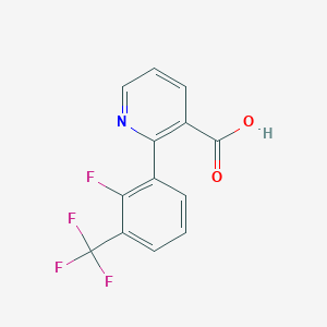 molecular formula C13H7F4NO2 B6393687 MFCD18318383 CAS No. 1261957-64-5