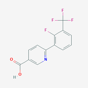 molecular formula C13H7F4NO2 B6393694 MFCD18318385 CAS No. 1261908-26-2