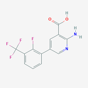 molecular formula C13H8F4N2O2 B6393716 MFCD18318391 CAS No. 1261974-44-0