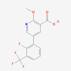 molecular formula C14H9F4NO3 B6393736 MFCD18318395 CAS No. 1261937-55-6
