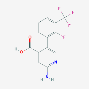 molecular formula C13H8F4N2O2 B6393744 MFCD18318390 CAS No. 1262008-71-8