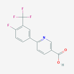 molecular formula C13H7F4NO2 B6393788 MFCD18318402 CAS No. 1261948-26-8