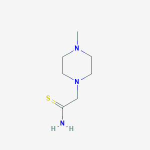 molecular formula C7H15N3S B063938 2-(4-甲基哌嗪-1-基)乙硫酰胺 CAS No. 164926-91-4