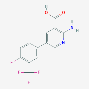 molecular formula C13H8F4N2O2 B6393809 MFCD18318408 CAS No. 1261892-39-0