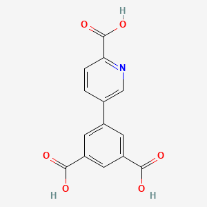 molecular formula C14H9NO6 B6393891 5-(3,5-Dicarboxyphenyl)picolinic acid CAS No. 1261948-84-8