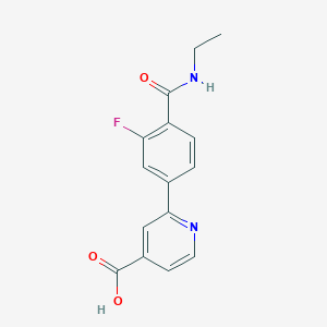 molecular formula C15H13FN2O3 B6393911 MFCD18318432 CAS No. 1262009-07-3