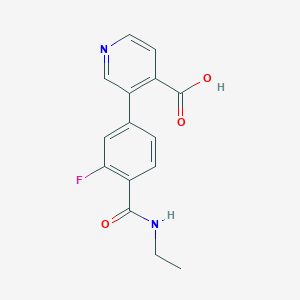 molecular formula C15H13FN2O3 B6393919 MFCD18318433 CAS No. 1261920-54-0