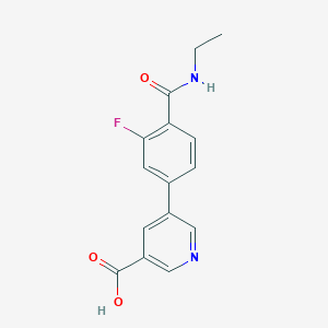 molecular formula C15H13FN2O3 B6393927 MFCD18318435 CAS No. 1261920-58-4