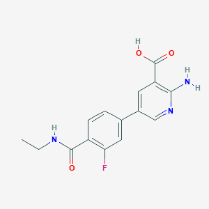 molecular formula C15H14FN3O3 B6393953 MFCD18318442 CAS No. 1261899-99-3