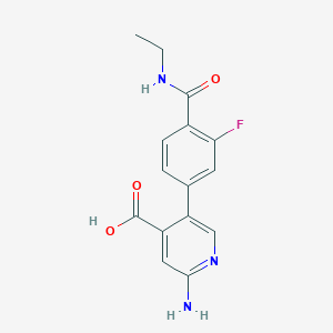 molecular formula C15H14FN3O3 B6393956 MFCD18318441 CAS No. 1261991-67-6