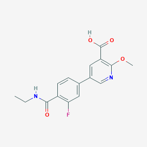 molecular formula C16H15FN2O4 B6393964 MFCD18318446 CAS No. 1261920-81-3