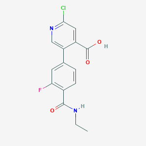 molecular formula C15H12ClFN2O3 B6393972 MFCD18318448 CAS No. 1261938-08-2