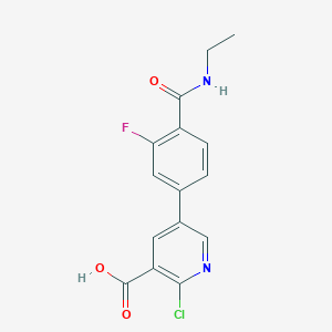 molecular formula C15H12ClFN2O3 B6394028 MFCD18318447 CAS No. 1261960-53-5