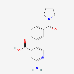 molecular formula C17H17N3O3 B6394376 MFCD18318543 CAS No. 1261967-37-6