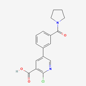 molecular formula C17H15ClN2O3 B6394391 MFCD18318549 CAS No. 1261958-15-9