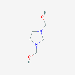 molecular formula C5H12N2O2 B063944 (Imidazolidine-1,3-diyl)dimethanol CAS No. 174645-49-9