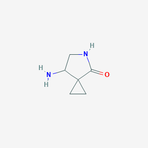 molecular formula C6H10N2O B063954 7-Amino-5-azaspiro[2.4]heptan-4-one CAS No. 185421-97-0