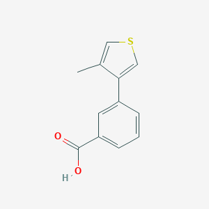 molecular formula C12H10O2S B063956 3-(4-Methylthiophen-3-YL)benzoic acid CAS No. 177735-15-8