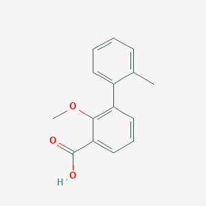 molecular formula C15H14O3 B6395937 2-Methoxy-3-(2-methylphenyl)benzoic acid CAS No. 1261937-70-5