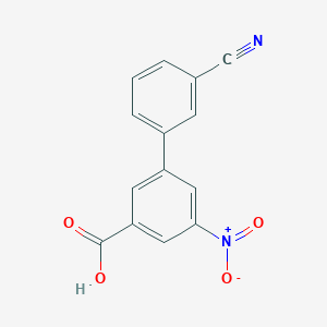 molecular formula C14H8N2O4 B6396574 3-(3-Cyanophenyl)-5-nitrobenzoic acid CAS No. 1261901-97-6