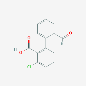 molecular formula C14H9ClO3 B6396778 MFCD18319195 CAS No. 1261921-28-1