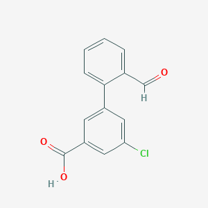 molecular formula C14H9ClO3 B6396799 MFCD18319193 CAS No. 1261901-14-7