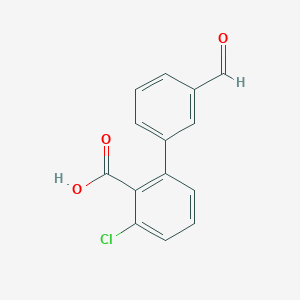 molecular formula C14H9ClO3 B6396928 MFCD18319226 CAS No. 1261902-62-8